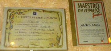 Attestato dello Chef